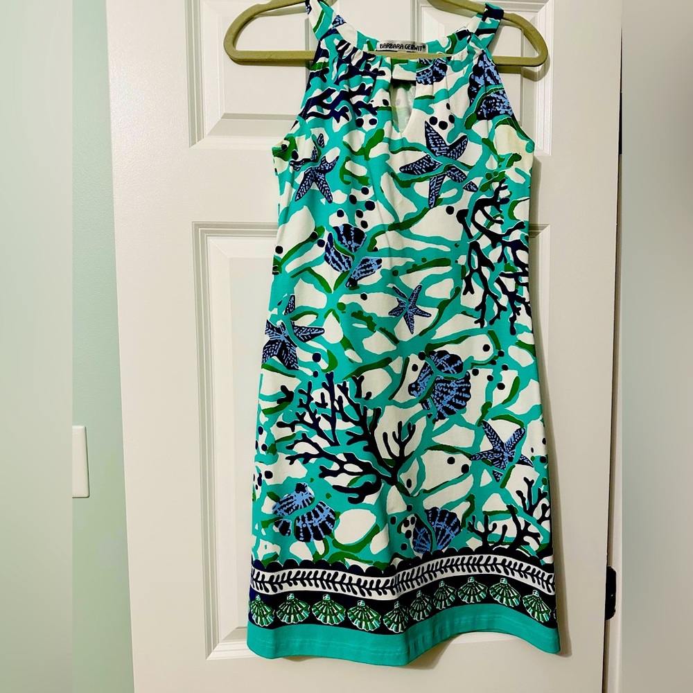 Sleeveless Coral & Starfish Sundress